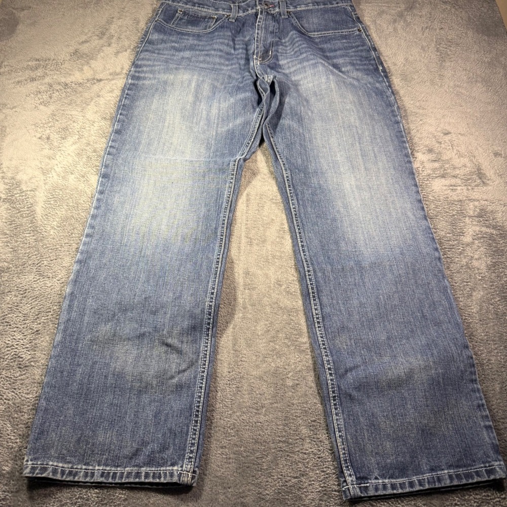 Cinch Silver Label Mens 36x32 Straight Leg Blue Jeans MB92834019 Medium Wash